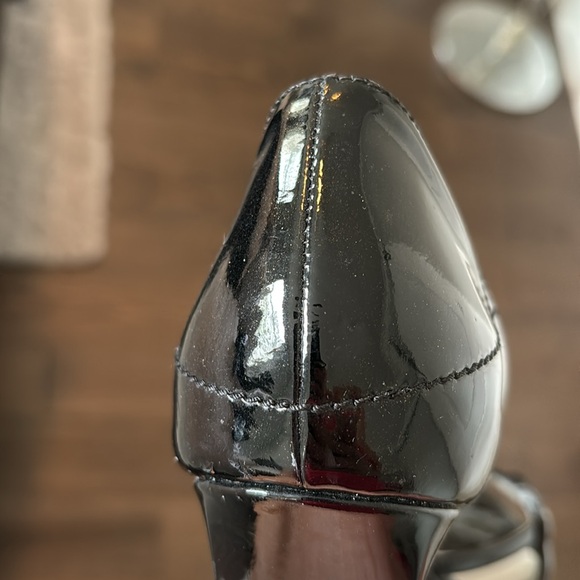 Hugo Boss High Heel Sandals Black Patent Leather 9 - Picture 3 of 12